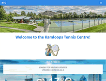 Tablet Screenshot of kamloopstennis.com